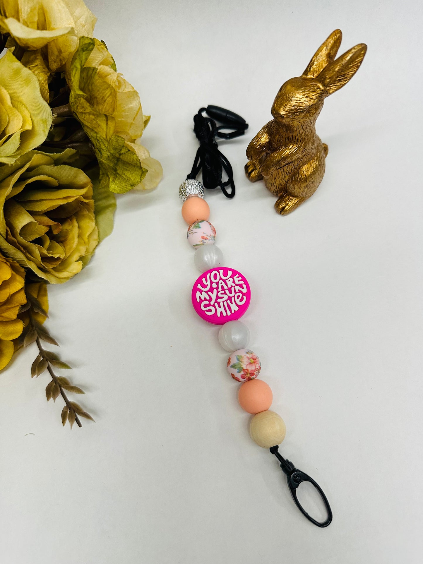 Pink ‘You Are My Sunshine’ Lanyard